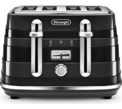 DELONGHI Avvolta CTA4003.B 4-Slice Toaster - Black